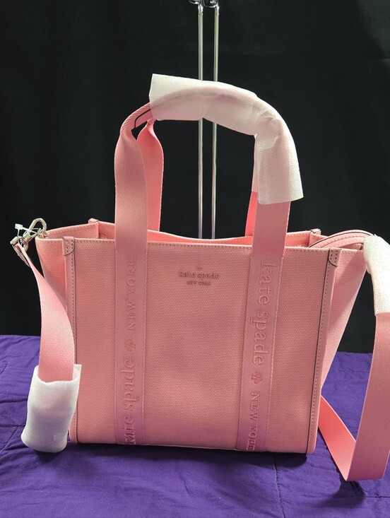 kate spade Handbags - NWT Kate spade Kip pink canvas tote with detachable strap